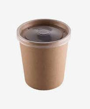 Carica l&#39;immagine nel visualizzatore di Gallery, Envase redondo 12 oz Kraft 350 ml con tapa PP
