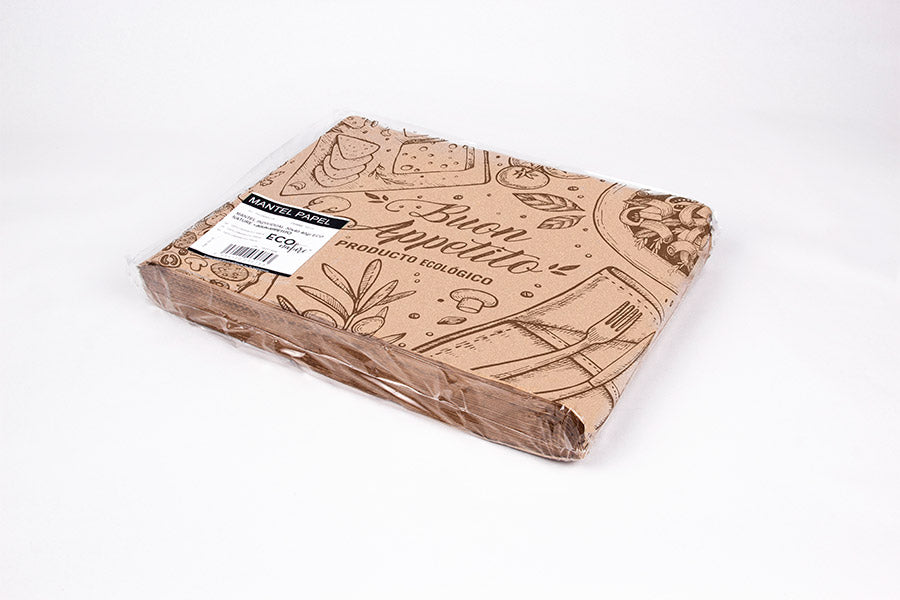 Mantel Individual de papel 30x40cm ¨Buon Appetito¨ Eco Nature