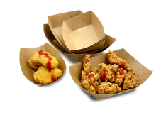 Load image into Gallery viewer, Kraft Grease/Fried Containers 300ml (10x6.2x4.4cm)
