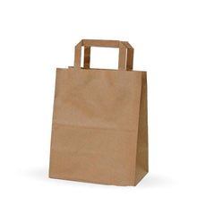 Carica l&#39;immagine nel visualizzatore di Gallery, Borsa Kraft Manico Piatto XS (22+10x29cm)
