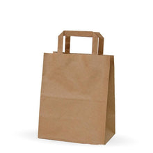 Load image into Gallery viewer, Kraft Bag Flat Handle XS (22+10x29cm)
