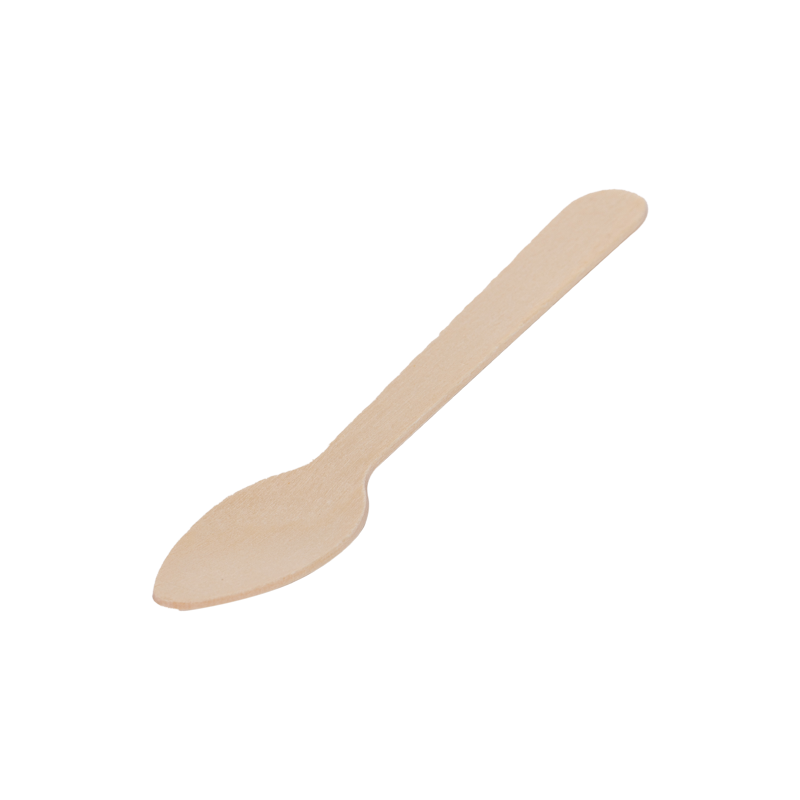 Cucharita Postre Madera 11 cm Enfundada (2000 unid/caja) (exclusivo online)