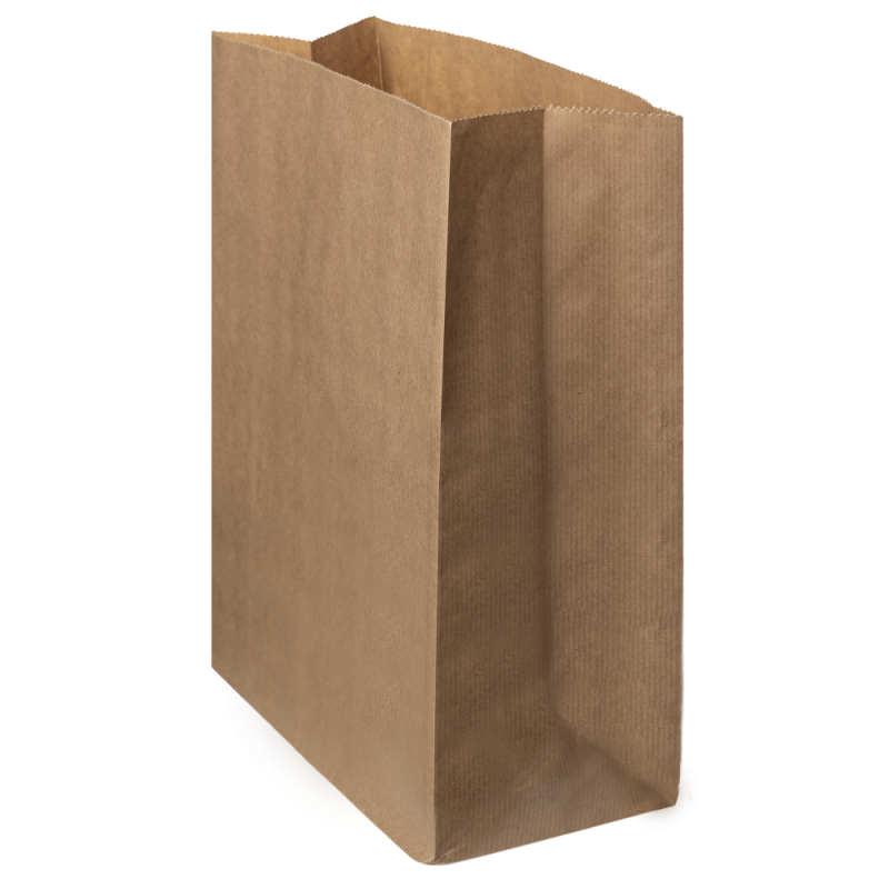 Bolsa Americana Kraft S (22+14x37cm)