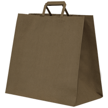 Cargar imagen en el visor de la galería, Bolsa Kraft Asa Plana L (32+16x35cm)
