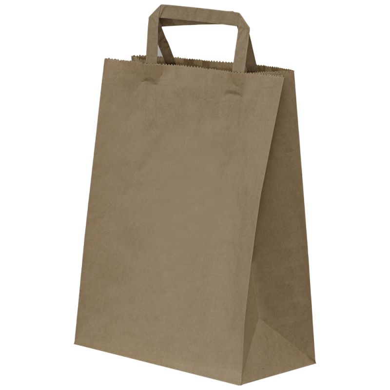Borsa Kraft Manico Piatto XS (22+10x29cm)