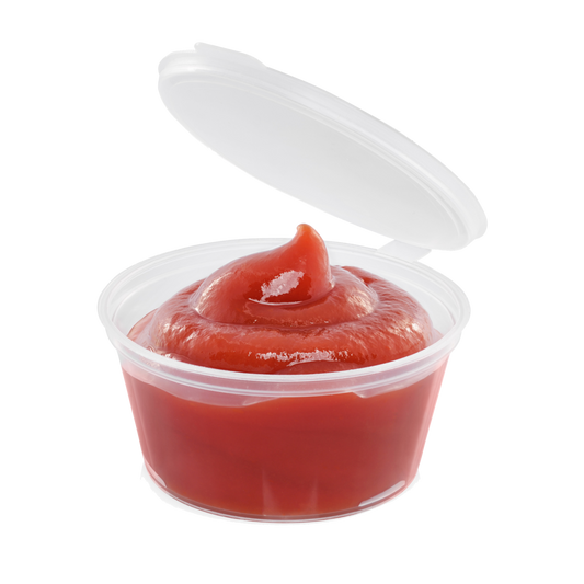 Tarrina para Salsa 70 ml con bisagra