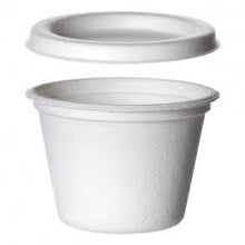 Load image into Gallery viewer, Sugar Cane Gravy Jar with Lid 120ml (1000 units/box) 
