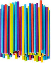 Cargar imagen en el visor de la galería, Pajitas Papel Colores Solidos - Enfundadas - 6mm x 20cm
