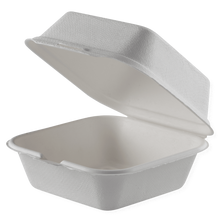 Load image into Gallery viewer, Hamburger Sugar Cane Container 15x15x7.7cm - 500ml
